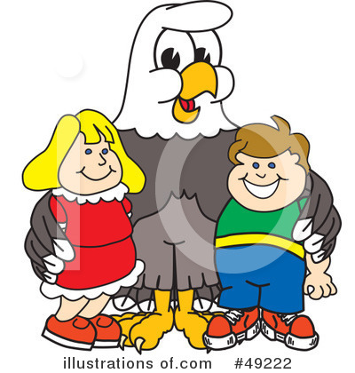 Royalty-Free (RF) Bald Eagle Character Clipart Illustration by Mascot Junction - Stock Sample #49222