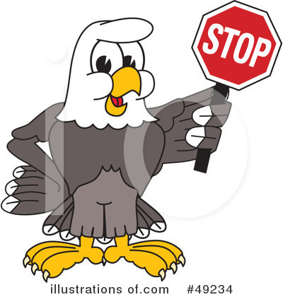 Royalty-Free (RF) Bald Eagle Character Clipart Illustration by Mascot Junction - Stock Sample #49234