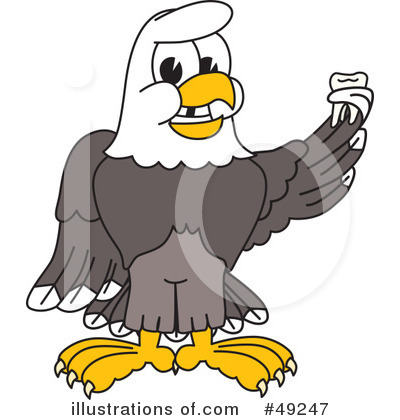 Royalty-Free (RF) Bald Eagle Character Clipart Illustration by Mascot Junction - Stock Sample #49247