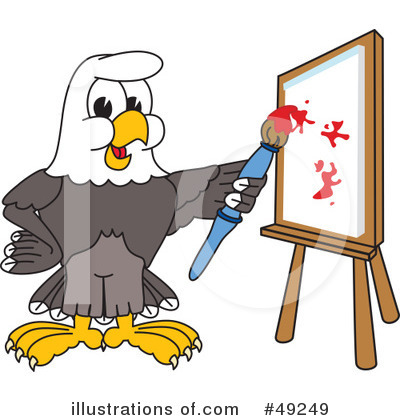 Royalty-Free (RF) Bald Eagle Character Clipart Illustration by Mascot Junction - Stock Sample #49249