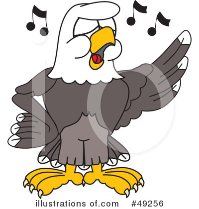 Royalty-Free (RF) Bald Eagle Character Clipart Illustration by Mascot Junction - Stock Sample #49256