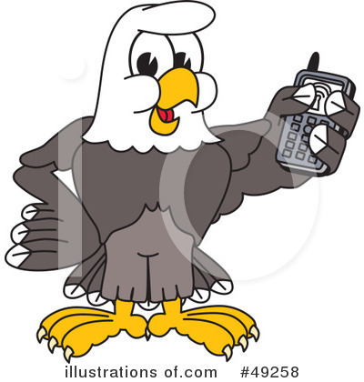 Royalty-Free (RF) Bald Eagle Character Clipart Illustration by Mascot Junction - Stock Sample #49258