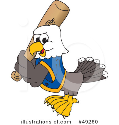 Royalty-Free (RF) Bald Eagle Character Clipart Illustration by Mascot Junction - Stock Sample #49260