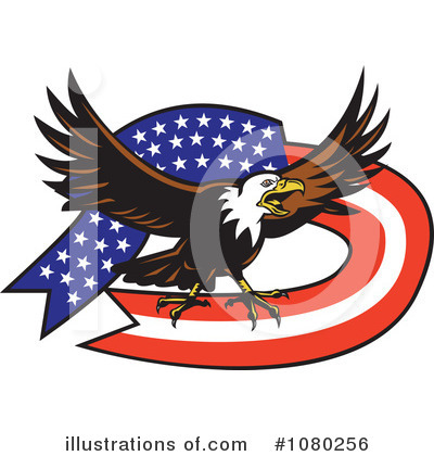Royalty-Free (RF) Bald Eagle Clipart Illustration by patrimonio - Stock Sample #1080256