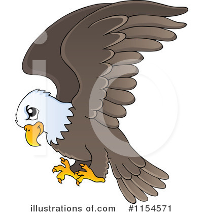 Royalty-Free (RF) Bald Eagle Clipart Illustration by visekart - Stock Sample #1154571