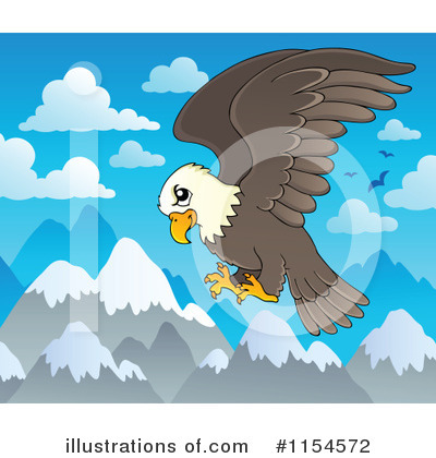Royalty-Free (RF) Bald Eagle Clipart Illustration by visekart - Stock Sample #1154572