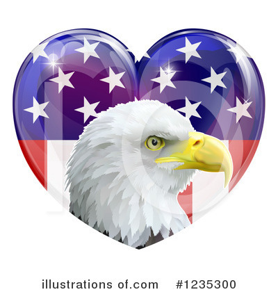 Royalty-Free (RF) Bald Eagle Clipart Illustration by AtStockIllustration - Stock Sample #1235300