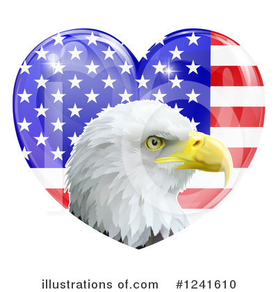 Royalty-Free (RF) Bald Eagle Clipart Illustration by AtStockIllustration - Stock Sample #1241610