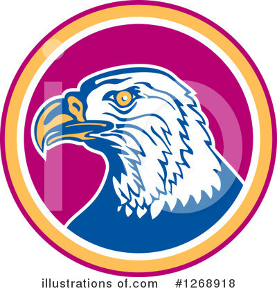 Royalty-Free (RF) Bald Eagle Clipart Illustration by patrimonio - Stock Sample #1268918