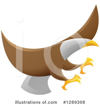 American Eagle Clipart #1289308 by AtStockIllustration