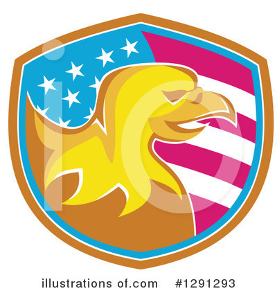Royalty-Free (RF) Bald Eagle Clipart Illustration by patrimonio - Stock Sample #1291293