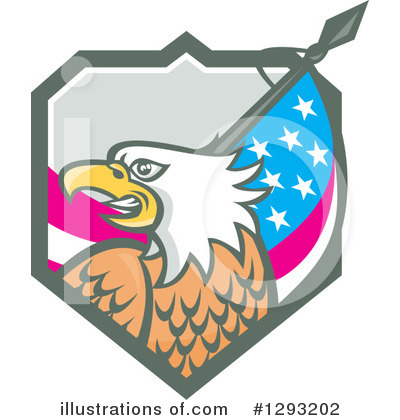 Royalty-Free (RF) Bald Eagle Clipart Illustration by patrimonio - Stock Sample #1293202