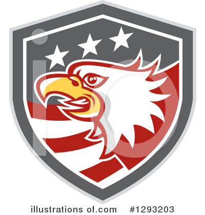 Royalty-Free (RF) Bald Eagle Clipart Illustration by patrimonio - Stock Sample #1293203