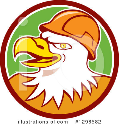 Royalty-Free (RF) Bald Eagle Clipart Illustration by patrimonio - Stock Sample #1298582