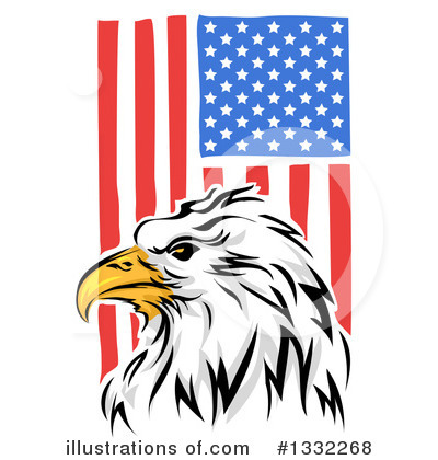 American Flag Clipart #1332268 by BNP Design Studio