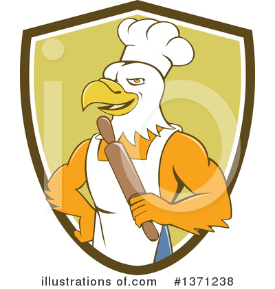 Royalty-Free (RF) Bald Eagle Clipart Illustration by patrimonio - Stock Sample #1371238