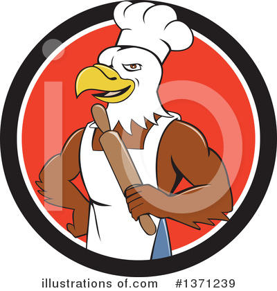 Royalty-Free (RF) Bald Eagle Clipart Illustration by patrimonio - Stock Sample #1371239