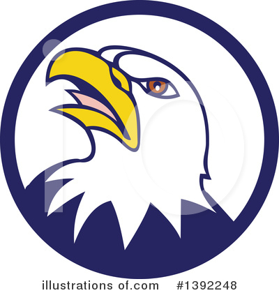 Royalty-Free (RF) Bald Eagle Clipart Illustration by patrimonio - Stock Sample #1392248