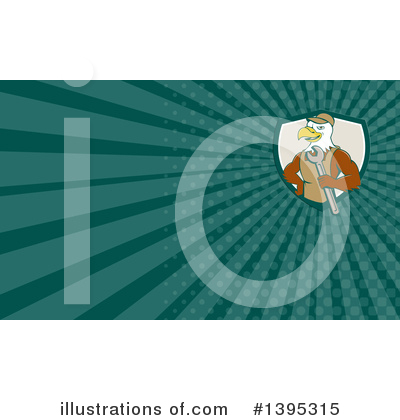 Royalty-Free (RF) Bald Eagle Clipart Illustration by patrimonio - Stock Sample #1395315