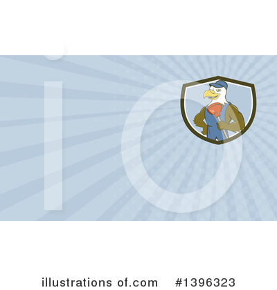 Royalty-Free (RF) Bald Eagle Clipart Illustration by patrimonio - Stock Sample #1396323