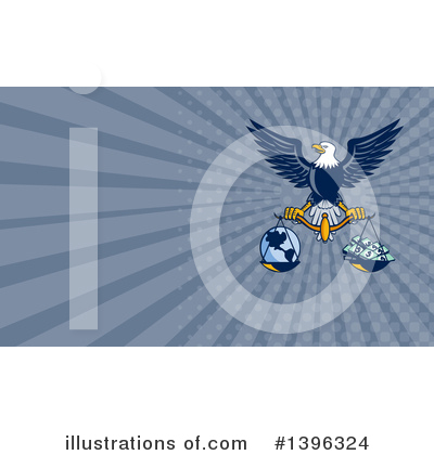 Royalty-Free (RF) Bald Eagle Clipart Illustration by patrimonio - Stock Sample #1396324