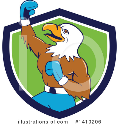 Royalty-Free (RF) Bald Eagle Clipart Illustration by patrimonio - Stock Sample #1410206