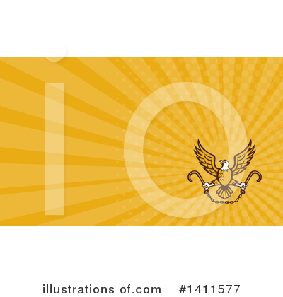 Royalty-Free (RF) Bald Eagle Clipart Illustration by patrimonio - Stock Sample #1411577
