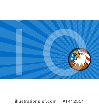 Royalty-Free (RF) Bald Eagle Clipart Illustration by patrimonio - Stock Sample #1412551