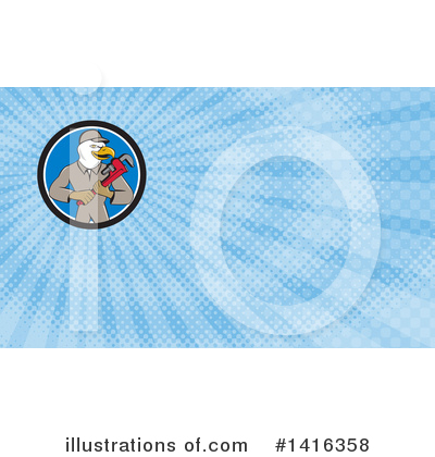 Royalty-Free (RF) Bald Eagle Clipart Illustration by patrimonio - Stock Sample #1416358