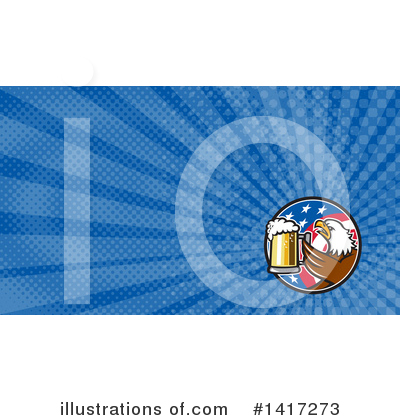 Royalty-Free (RF) Bald Eagle Clipart Illustration by patrimonio - Stock Sample #1417273