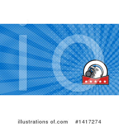 Royalty-Free (RF) Bald Eagle Clipart Illustration by patrimonio - Stock Sample #1417274