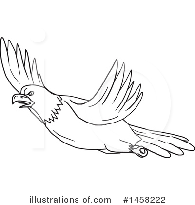 Royalty-Free (RF) Bald Eagle Clipart Illustration by patrimonio - Stock Sample #1458222