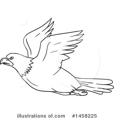 Royalty-Free (RF) Bald Eagle Clipart Illustration by patrimonio - Stock Sample #1458225