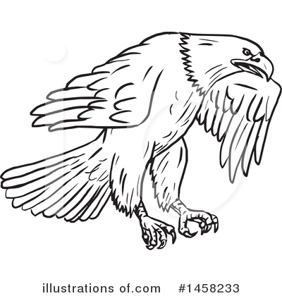 Royalty-Free (RF) Bald Eagle Clipart Illustration by patrimonio - Stock Sample #1458233