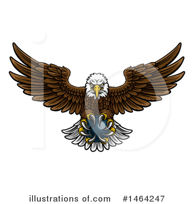 Royalty-Free (RF) Bald Eagle Clipart Illustration by AtStockIllustration - Stock Sample #1464247