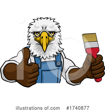 Royalty-Free (RF) Bald Eagle Clipart Illustration by AtStockIllustration - Stock Sample #1740877