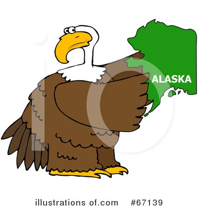Royalty-Free (RF) Bald Eagle Clipart Illustration by djart - Stock Sample #67139
