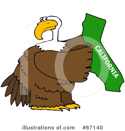 Royalty-Free (RF) Bald Eagle Clipart Illustration by djart - Stock Sample #67140