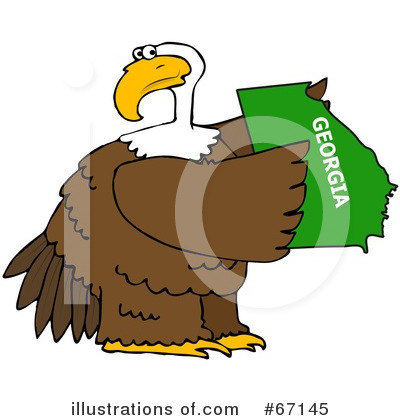 Royalty-Free (RF) Bald Eagle Clipart Illustration by djart - Stock Sample #67145