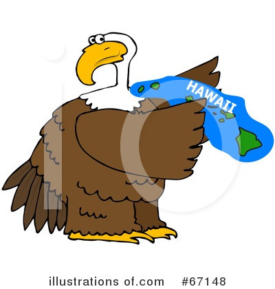 Royalty-Free (RF) Bald Eagle Clipart Illustration by djart - Stock Sample #67148