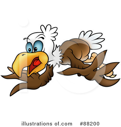 Royalty-Free (RF) Bald Eagle Clipart Illustration by dero - Stock Sample #88200