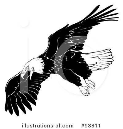 Royalty-Free (RF) Bald Eagle Clipart Illustration by dero - Stock Sample #93811