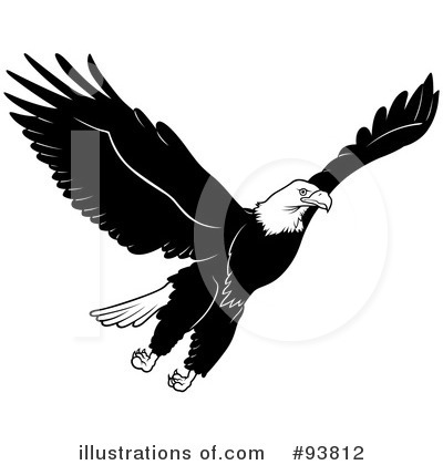 Royalty-Free (RF) Bald Eagle Clipart Illustration by dero - Stock Sample #93812