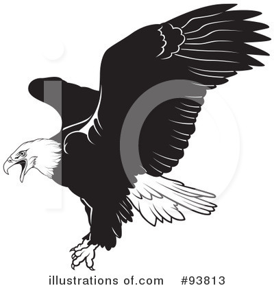 Royalty-Free (RF) Bald Eagle Clipart Illustration by dero - Stock Sample #93813