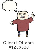 Bald Man Clipart #1206638 by lineartestpilot