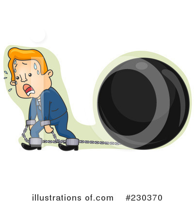 Royalty-Free (RF) Ball And Chain Clipart Illustration by BNP Design Studio - Stock Sample #230370