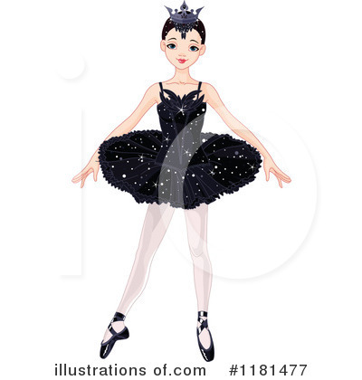 Royalty-Free (RF) Ballerina Clipart Illustration by Pushkin - Stock Sample #1181477