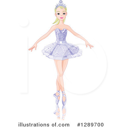 Royalty-Free (RF) Ballerina Clipart Illustration by Pushkin - Stock Sample #1289700