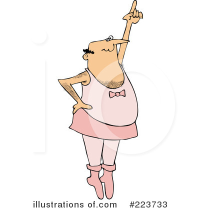 Royalty-Free (RF) Ballerina Clipart Illustration by djart - Stock Sample #223733