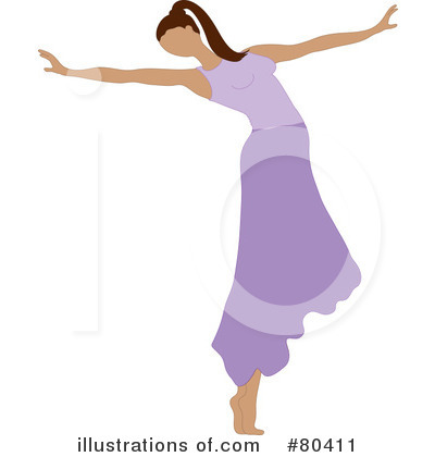 Royalty-Free (RF) Ballerina Clipart Illustration by Pams Clipart - Stock Sample #80411